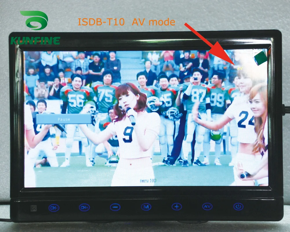 KUNFINE 2 тюнера антенны 10 1 дюймовый полносегментный цифровой ТВ-приемник для Японии