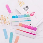 1 шт. милые градиент Цвет липкий блокнот для заметок, школьные принадлежности, наклейка для планировщика Бумага закладки для школьных учебников канцелярских товаров