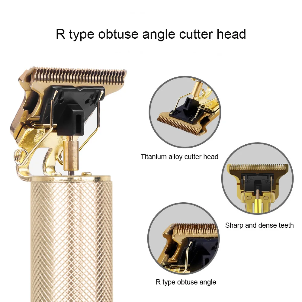

USB Professional Hair Trimmer Electric Hair Clippers Men Cordless 0mm Beard Razor Trimmers Barber Hair Cutting Remover hot sale