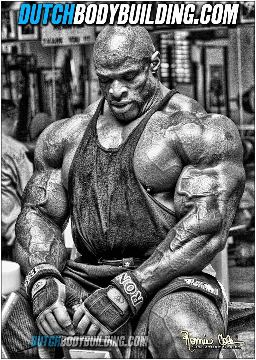 Шелковый плакат Ronnie Coleman для бодибилдинга настенный Декор дома 24x36