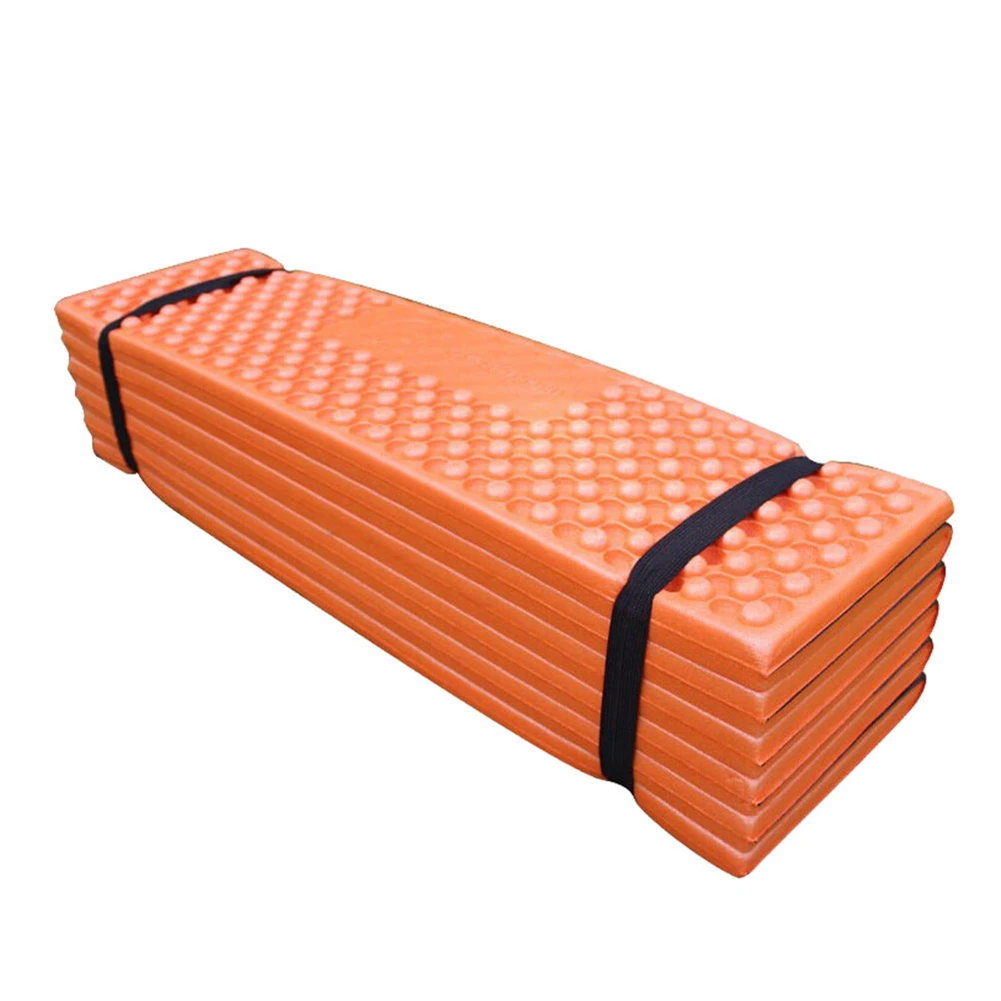 Orange Black 190*57 см Коврик для кемпинга Сверхлегкий из пенопласта для пикника Коврик для дивана сиденье Складная Пляжная палатка коврик для пикника Коврик для сна водонепроницаемый наружный матрац - Цвет: Orange Black