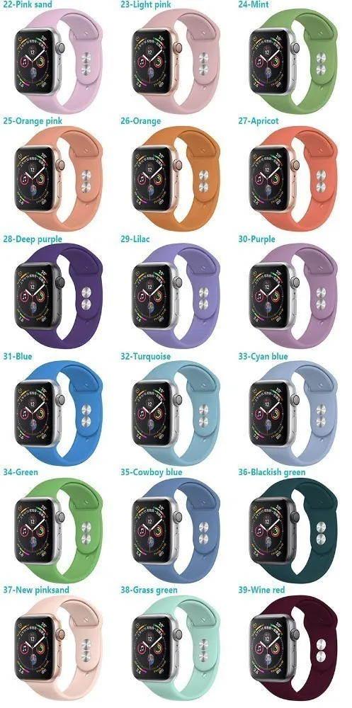 Силиконовый ремешок для Apple Watch 42 мм 5 4 3 iwatch ремешок 38 мм 44 мм 40 мм pulseira correa Браслет Смарт часы аксессуары петля