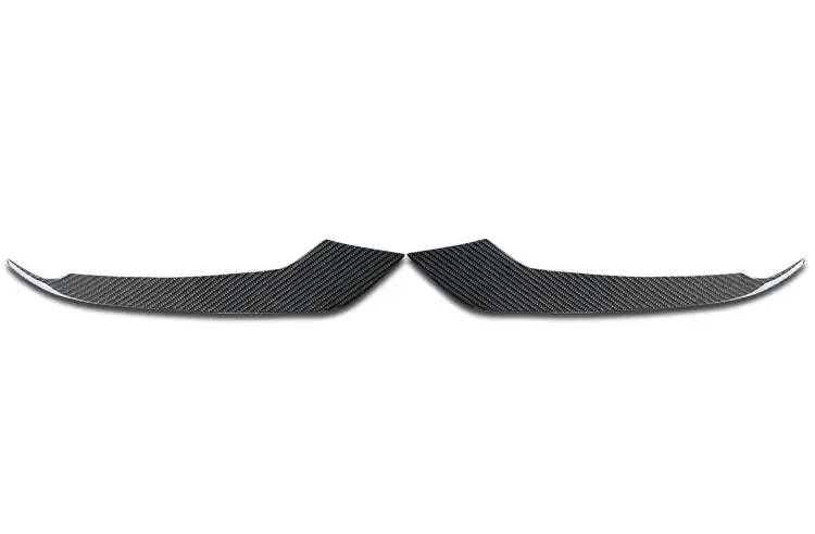 

2Pcs/Set High quality Carbon Fiber Bumper Front Lip wind knife Protector Fits For Ford Mustang 2015 2016 2017