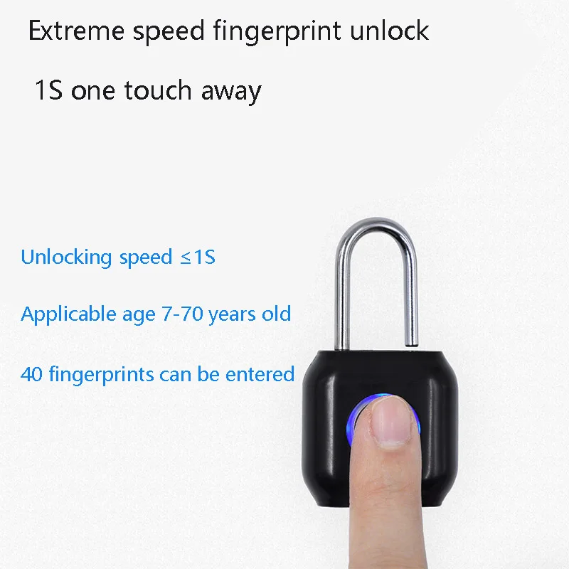 YEELOCK Fingerprint Lock Smart Padlock Thumbprint Door Padlocks Portable Anti-Theft Fingerprint Lock For Xiaomi Eco-System Brand