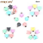 Зажим для соски TYRY.HU, 5 шт.лот, силиконовые бусины для прорезывания зубов, аксессуары для детских прорезывателей, сделай сам, зубная игрушка