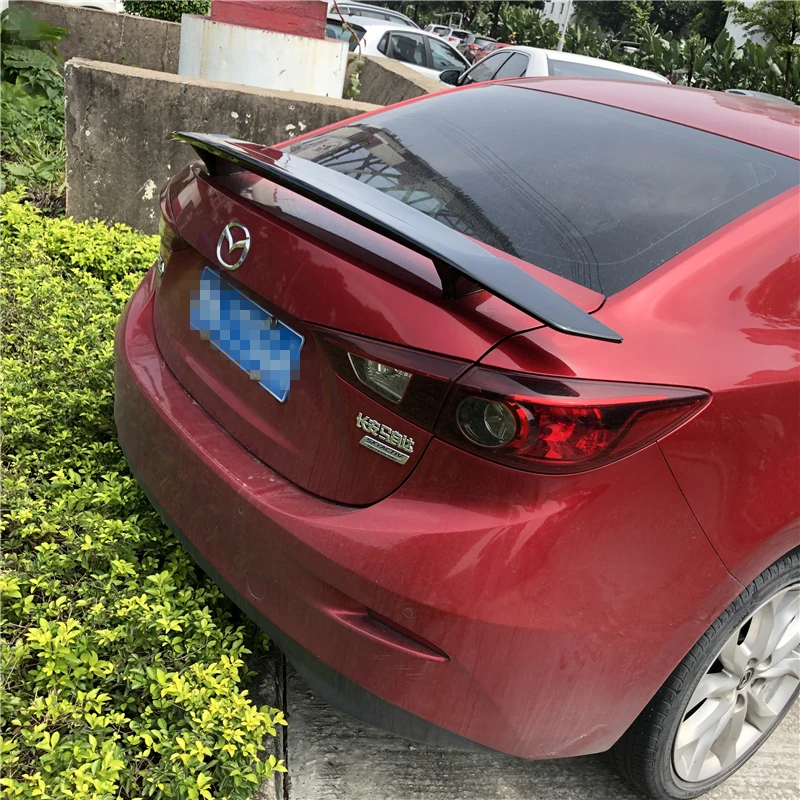 Спойлер для Mazda 3 Axela 2003 2018 спойлер TF Высокое качество ABS Материал заднее крыло