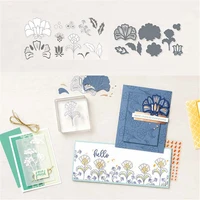 flower metal cutting dies and stamps diy scrapbooking photo album decoration handmade embossed card craft stamps and dies 2021