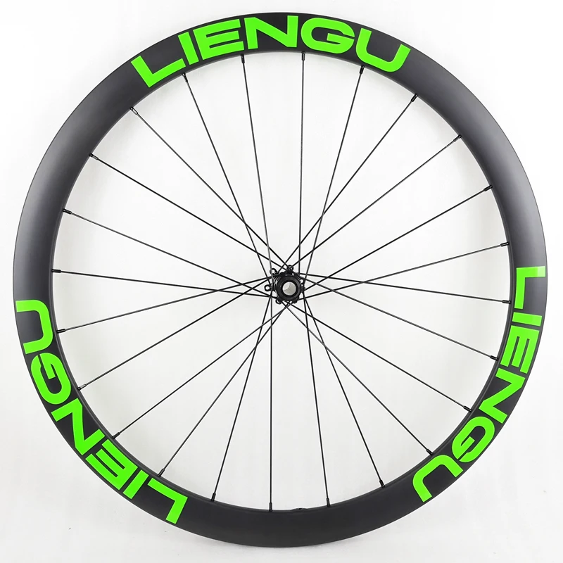 LIENGU 1330g 700C 42 мм бескамерный Асимметричный дорожный диск велосипедная углеродная