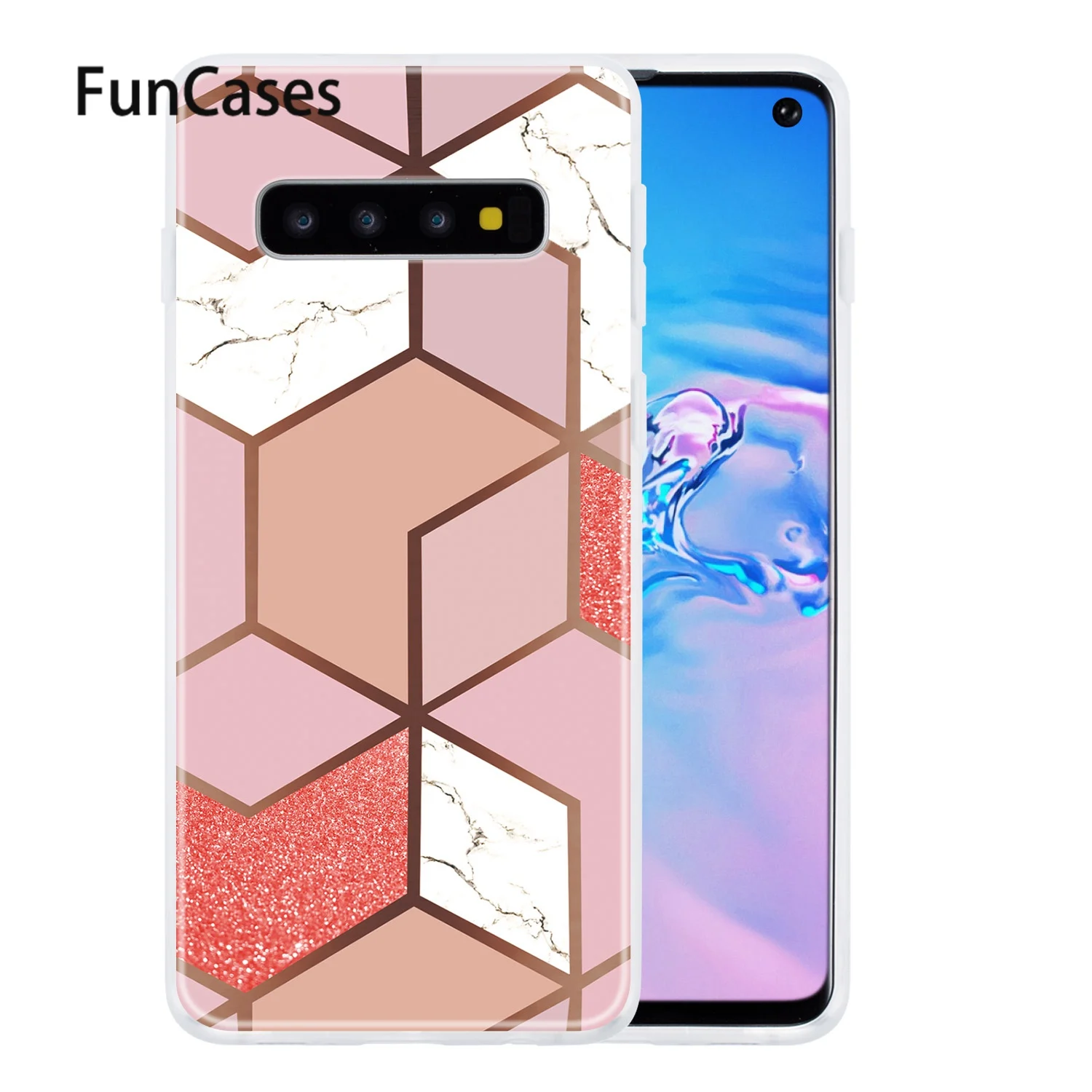 Чехлы на заднюю панель для hoesje samsung S10 полупрозрачный мягкий силиконовый