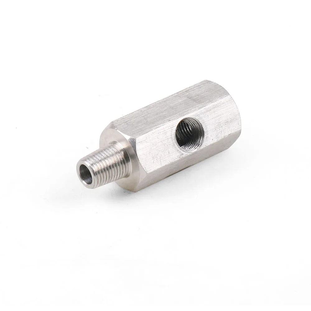 1/8" BSPT Oil Pressure Sensor Tee to NPT Adapter Turbo Supply Feed Line Gauge 303 Stainless Steel handy fitting | Автомобили и
