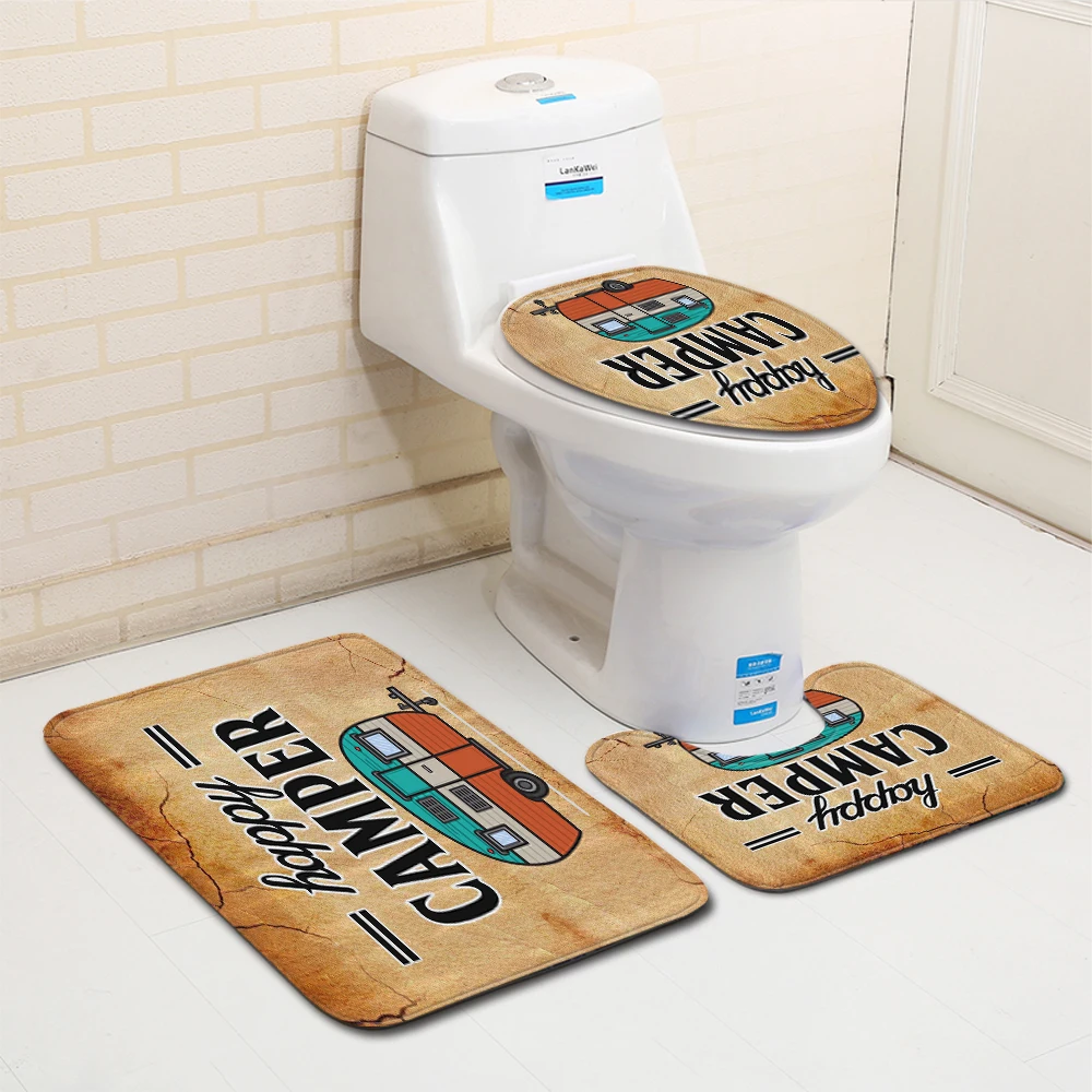 3 шт./компл. Набор ковриков для ванной комнаты индивидуальные Нескользящие