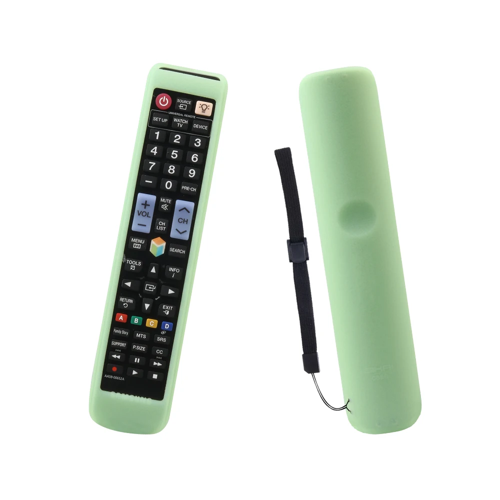 Силиконовые защитные чехлы для samsung BN59-01178W AA59 00652A 00594A RM-D1078 HDTV пульт дистанционного управления Чехлы SIKAI анти-потеря - Цвет: Luminous green