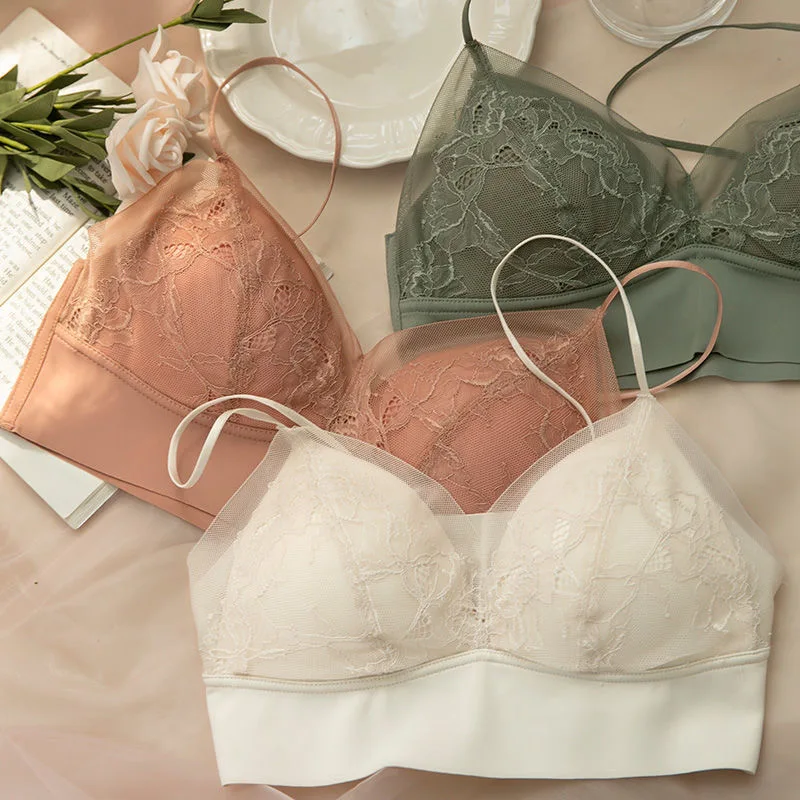 Французское сексуальное кружевное бесшовное женское нижнее белье пуш-ап