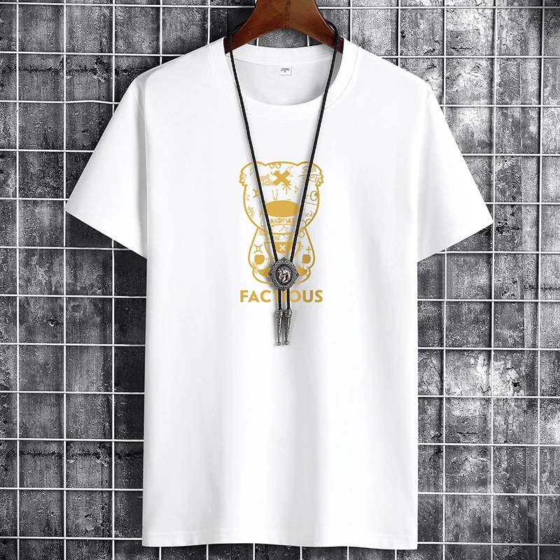 

T Shirt for Men 2021 Summer Hip Hop New Fashion Anime Clothing Harajuku Retro Oversized Manga Goth Streetwear Vintage T-shirt