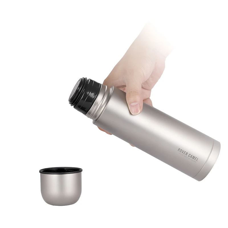 Rover Camel уличные кружки из чистого титана для путешествий 500 мл вакуумная фляжка