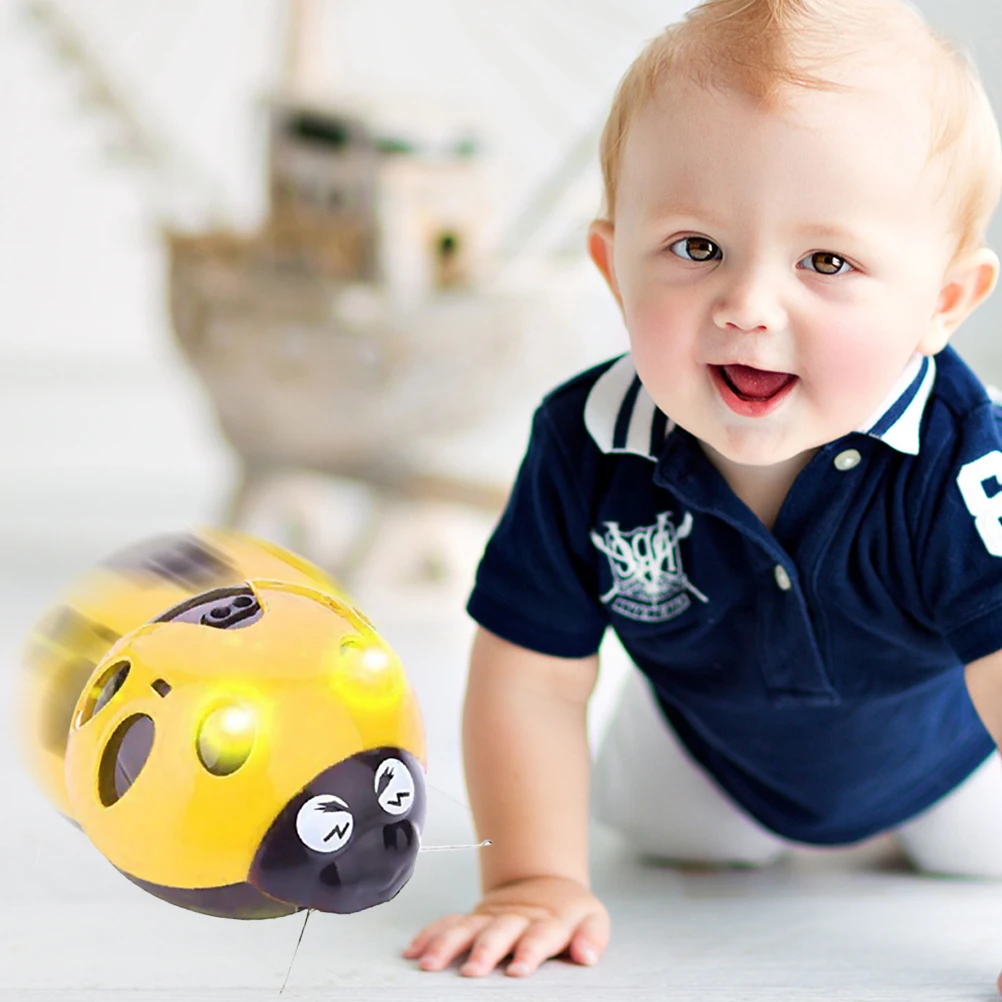 Детские игрушки забавная инфракрасная Индукционная Милая бегущая божья коровка