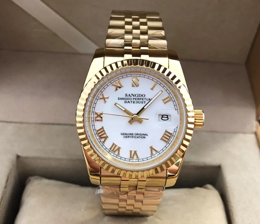 

36.5mm luxury watch Automatic Self-Wind movement High quality Mechanical watches Automatic date Men's watch sd301-s8