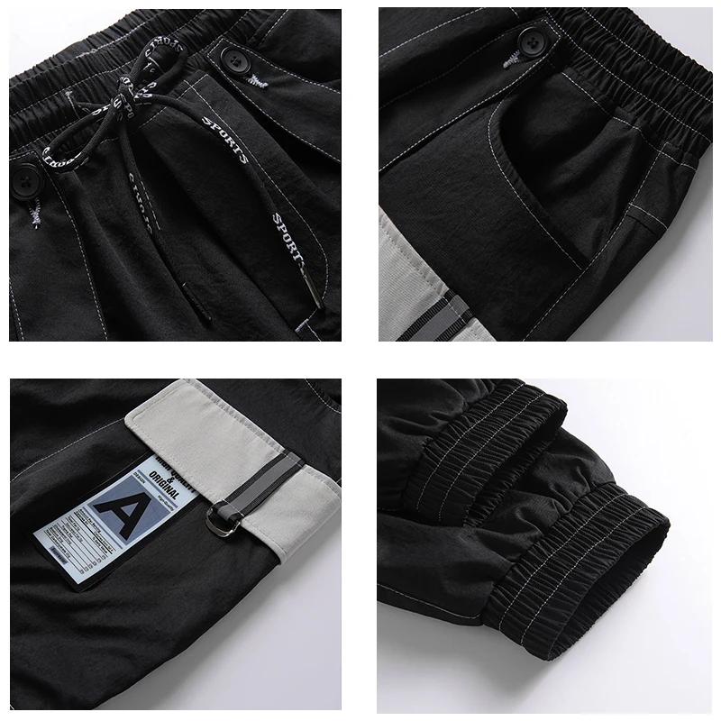 

2021 Overalls Men Jogger Leisure Sports Trousers Men Hip Hop Streetwear Beam Foot Cargo Pants Fashion Printing Men Pants