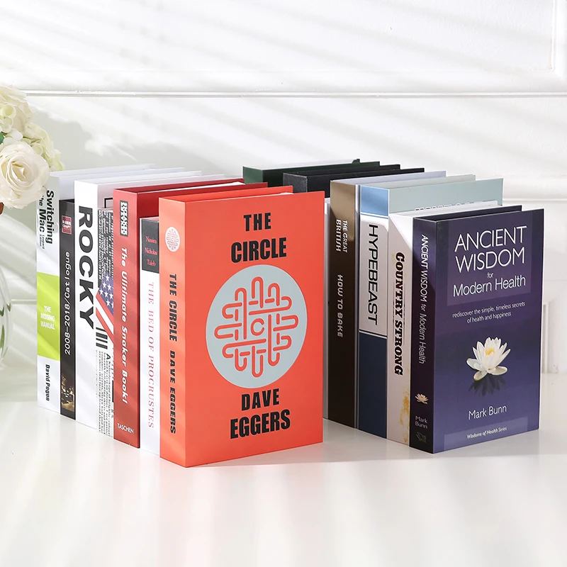 Искусственная книга имитация книги украшение для кабинета модель простое