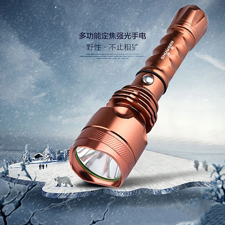 

Strong Light Flashlights Focus Long Range Recargable Ultra Bright Portable Led Flashlight Torch Outdoor Zaklamp Lighting DF50SDT