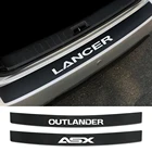 Защитные наклейки на задний бампер для Mitsubishi Lancer 10, 3, 9 EX, Outlander 3, ASX, L200, Ralliart, автомобильные аксессуары