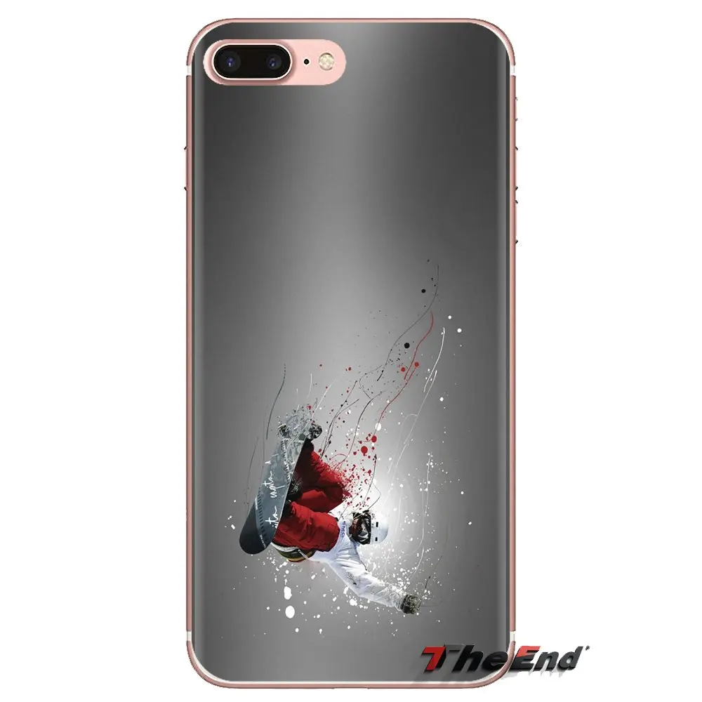 Silicone Phone Case Covers Extreme Snowboarding Sport Print For Xiaomi Redmi 4A S2 Note 3 3S 4 4X 5 Plus 6 7 6A Pro Pocophone F1 |