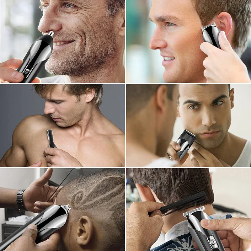 

Professional Hair Trimmer for men Hair clipper Electric Beard Ear Nose Hair Moustache Hair cutting Machine cordless corded