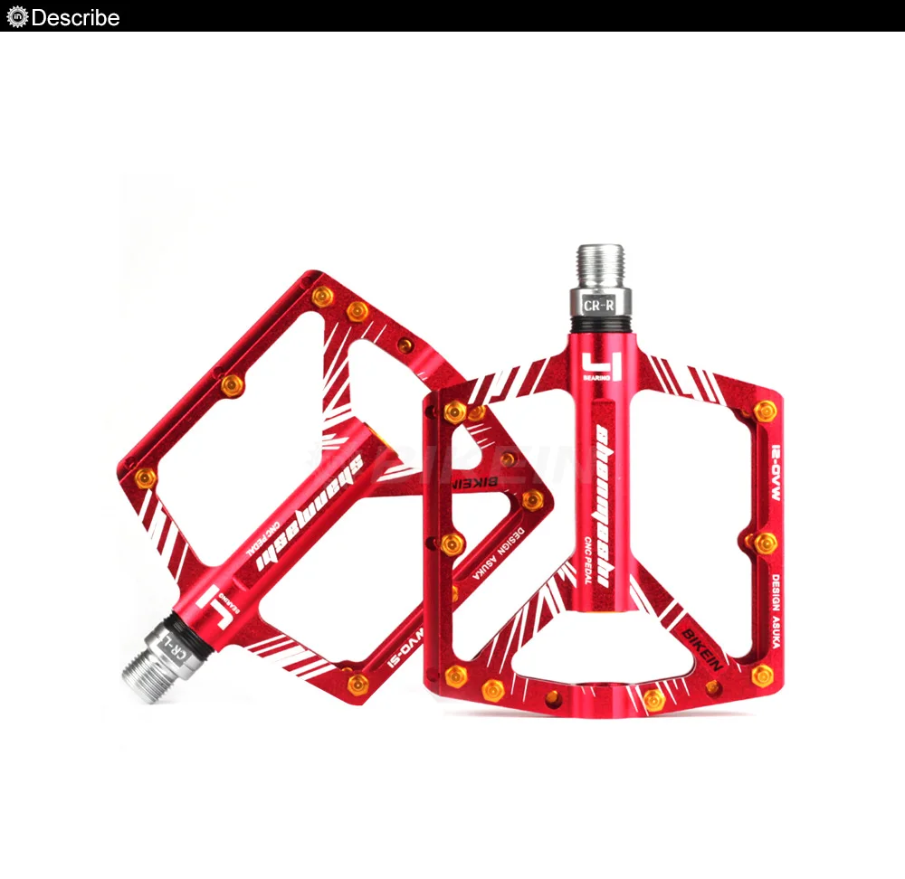 BIKEIN 9/16 сверхлегкий MTB Pedaal Fietsen BMX Pedalen Fiets Pedaal Platte Pedalen для горных велосипедов аксессуары 310 г