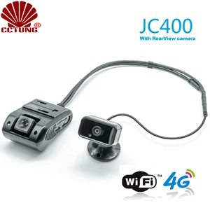 Умный видеорегистратор JC400 4G AiVision с двумя камерами переднего и заднего вида, 1080P, видеомониторинг в реальном времени, GPS-отслеживание и SOS-сигнализация с помощью мобильного приложения