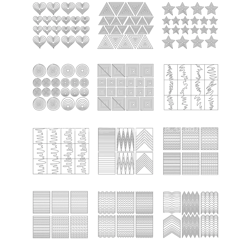 Новинка наклейки для ногтей смешанный дизайн 12 шт./компл. модный простой в