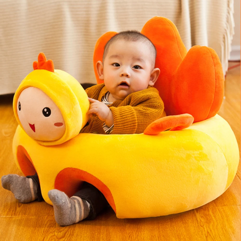Милый чехол для сиденья дивана детское плюшевое кресло обучающее сидению гнездо