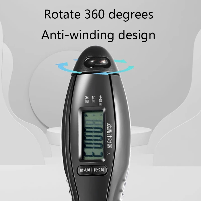 

Men Women Unisex LCD Digital Display Skipping Jumping Rope Fitness Training Adjustable Calorie Counter Cable Workout Equipment