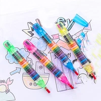 20 colors pcs Cute Kawaii Crayons Oil Pastel Creative Colored Graffiti Pen For Kids Painting Drawing Supplies Student Stationery