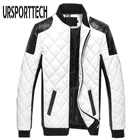 Куртка мужская кожаная, Классическая мотоциклетная велосипедная куртка, Повседневная плотная верхняя одежда с бархатным утеплителем, зима