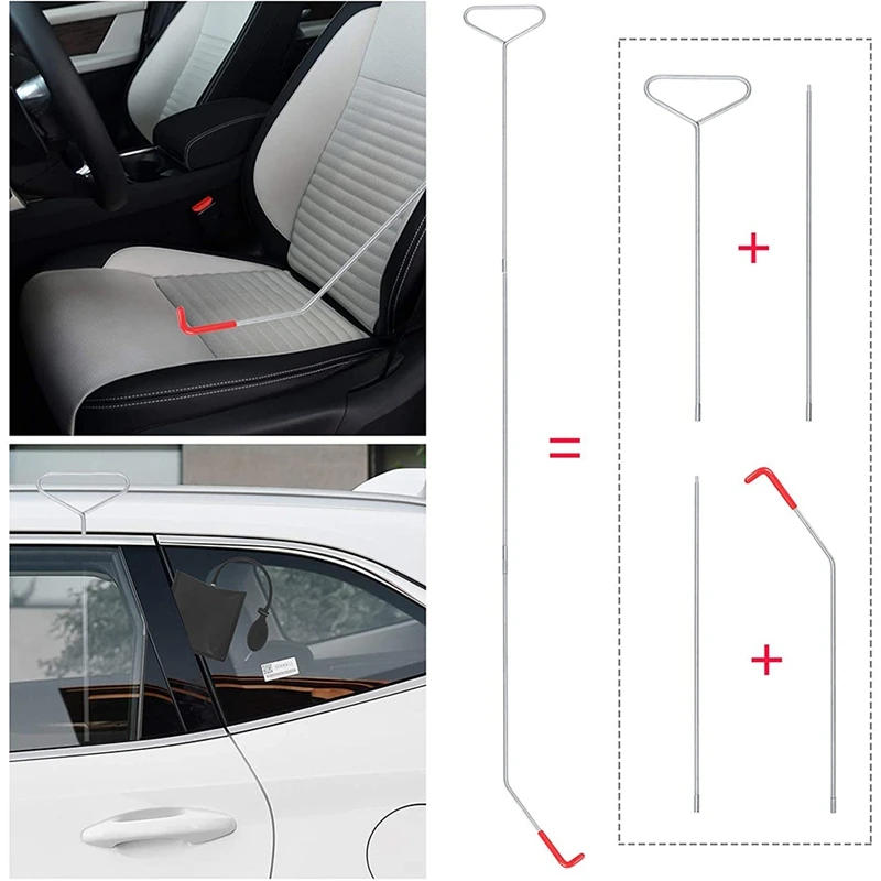 

12-Piece Car Tool Kit with Air Wedge, Long-Distance Grab, Car Emergency Kit (Enhanced)