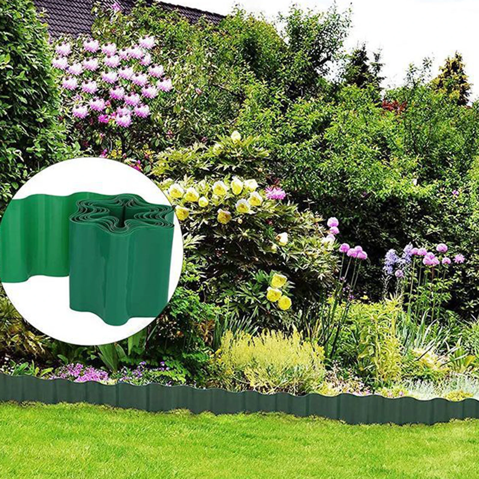 

Décoration De Jardin Garden Decorative Fence Corrugated Reusable Plastic Wall Landscape Outdoor Decoration For Garden Courtyard