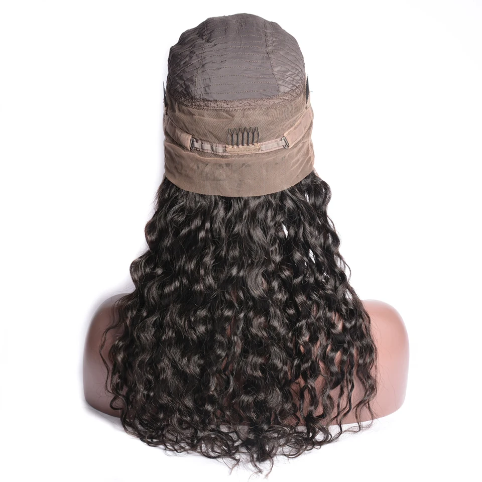 360 парик с фронтальным кружевом предварительно сорвал волосами младенца волна