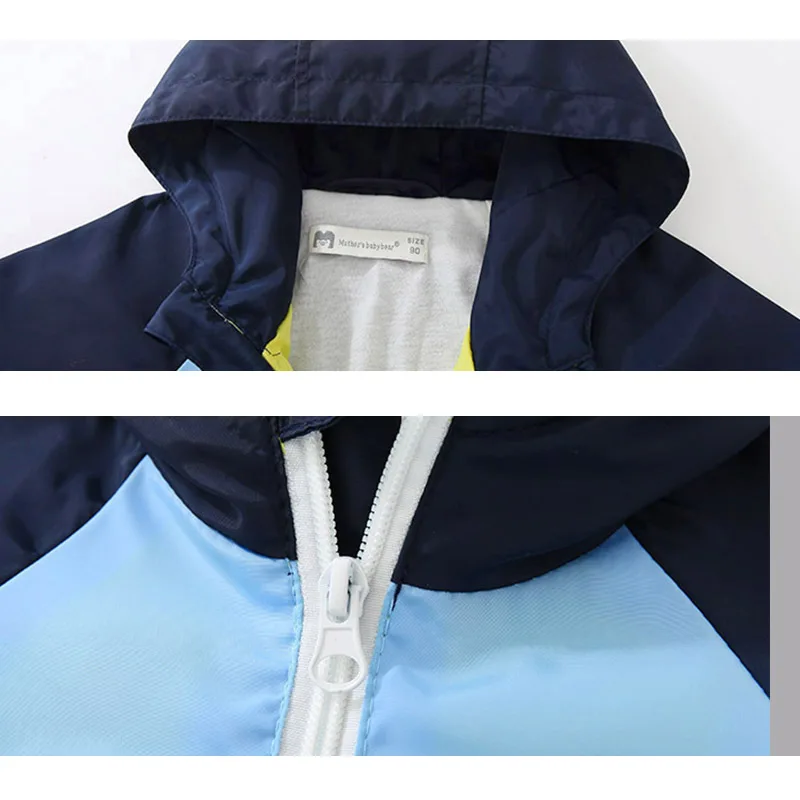 Весенняя Детская куртка с капюшоном ветровка верхняя одежда бейсбольные куртки
