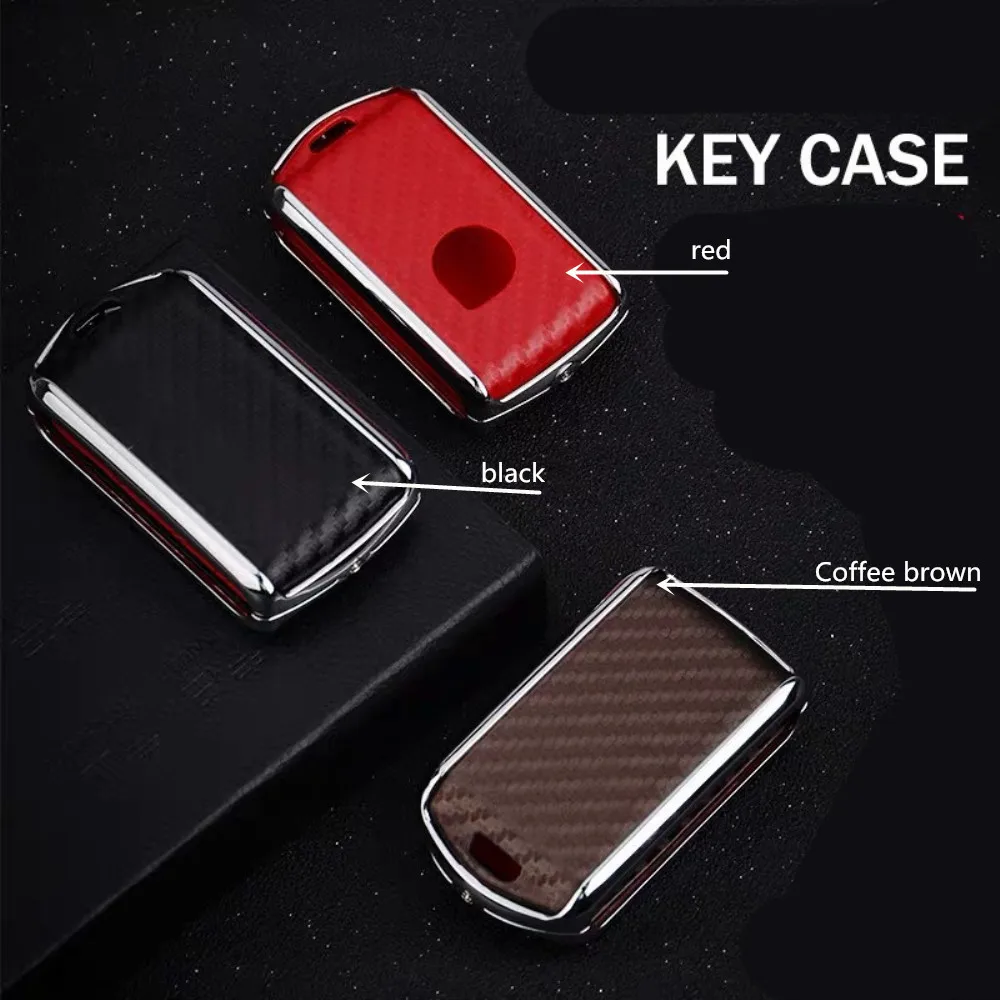 Чехол для автомобильного ключа из углеродного волокна Volvo XC40 XC60 S90 XC90 V90 2017 2018 T5 T6