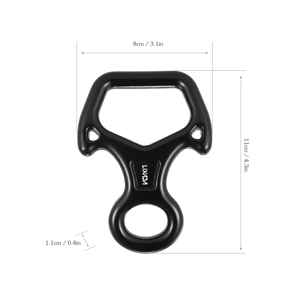 

Lixada Outdoor Rock Climbing 8 Descender 25KN Rescue Figure Rappelling Gear Belay Tool Rigging Plate Horns Downhill Equipment