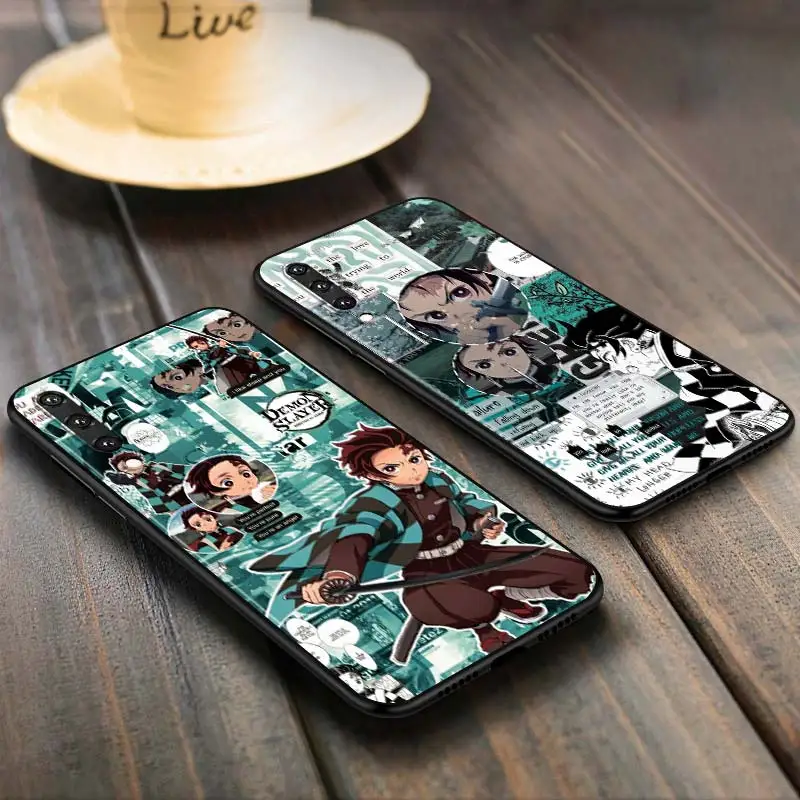 

Demon Slayer Kimetsu No Yaiba Anti-fall Phone Case for Samsung Galaxy A90 A80 A70S A60 A50S A40 A20E A20 A10S Soft Black Cover