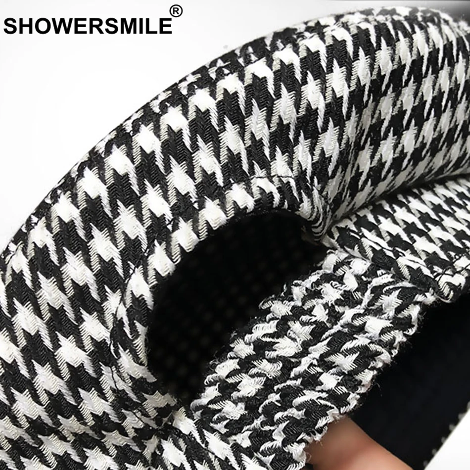 SHOWERSMILE, хлопковые береты для женщин, гусиная лапка, белый, черный цвет, шапка художника, женская элегантная, весна-лето, женская, французская шляпа художника
