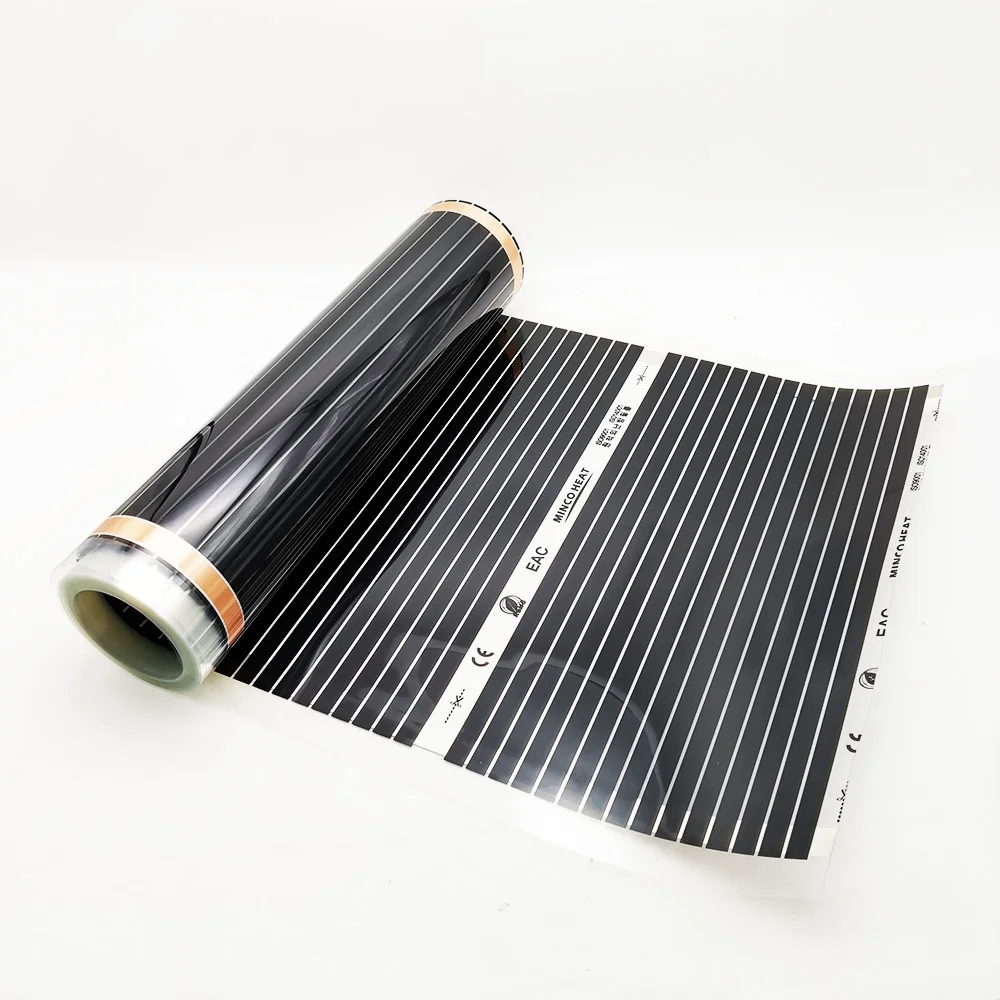 MINCO HEAT 50 см x 10 М Инфракрасный углеродный теплый напольный коврик 220 Вт/м2 комплект