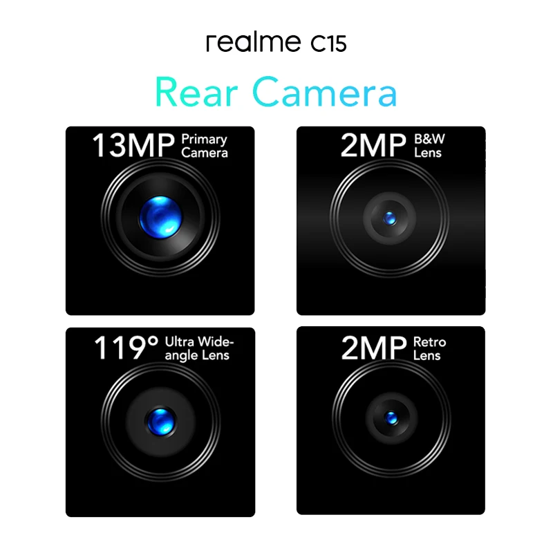 Смартфон Realme C15 4 + 64 ГБ 6 5 дюйма 13 МП 6000 мА ч Android | Мобильные телефоны и аксессуары