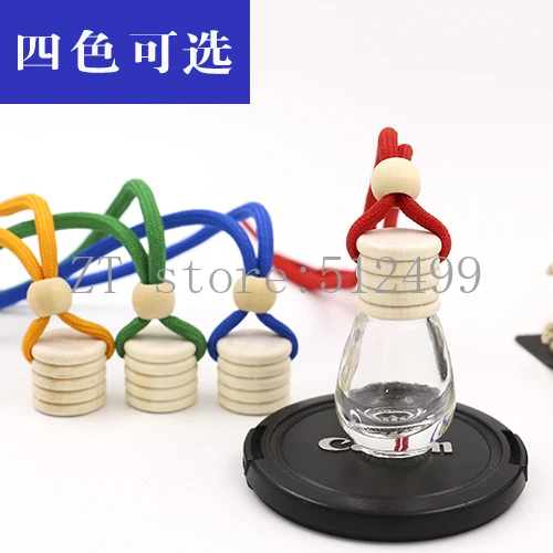 

30pcs/lot 7ml Glass Bottle Car Rearview Mirror Perfume Pendant Men and Women Car Perfume Bottles Car Styling Ornaments Container