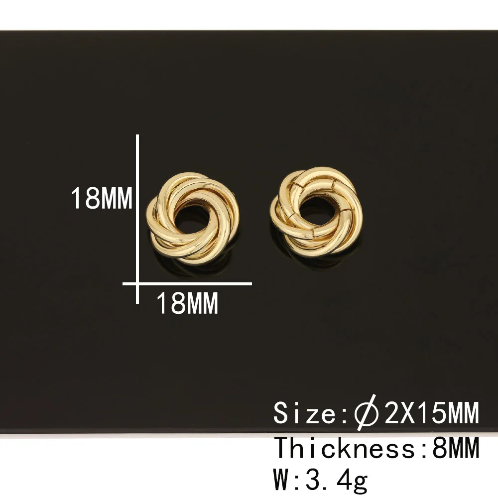 

WHSOK 50Pcs Jewelry Findings Components/DIY Connectors/Pendant/Earrings Part/Hand Made/Twisted Shape/Jewelry Accessories/Charms