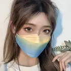 10-100 шт.Цветная маска, многоразовая, с 3D-принтом