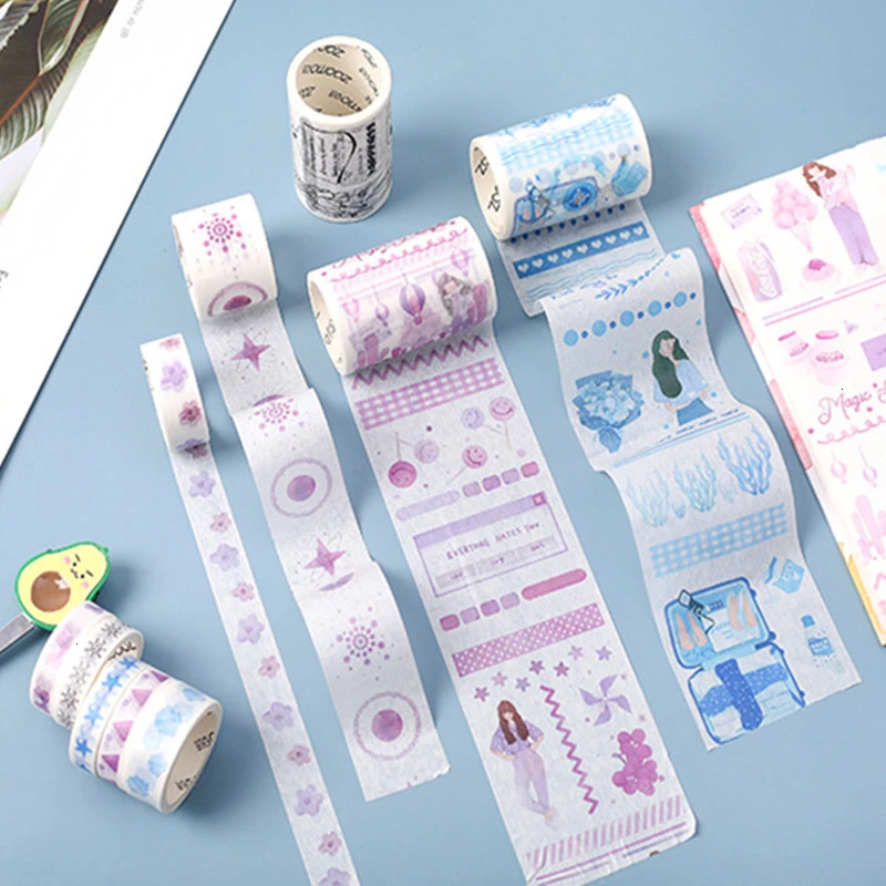 Креативная Kawaii лента для маскировки милая DIY Ручная учетная декорации Washi дневник