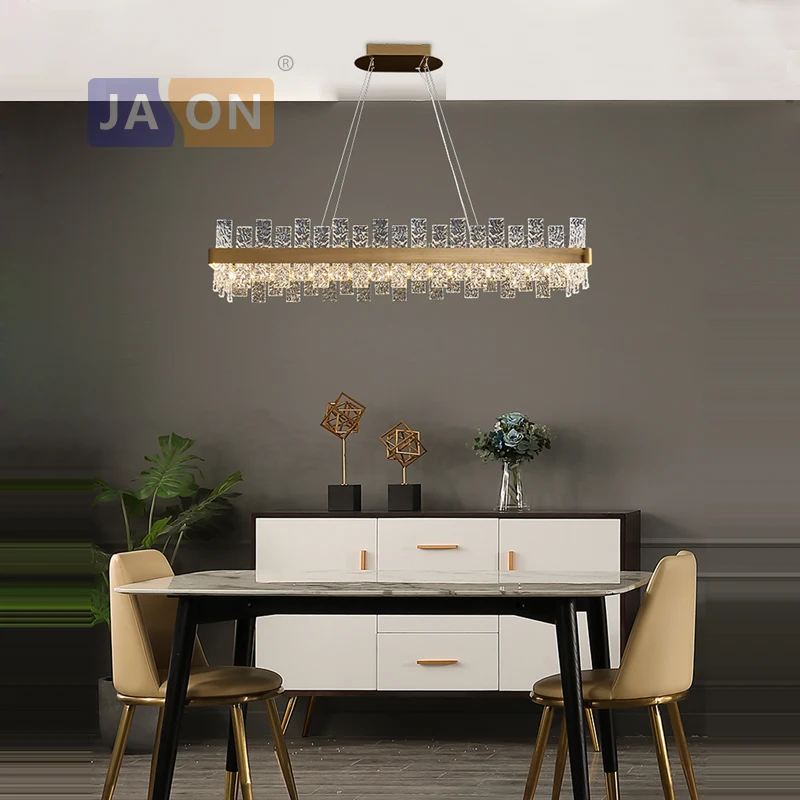 

Silver Gold Round Oval Dimmable LED Hanging Lamps Chandelier Lighting Lustre Suspension Luminaire Lampen For Dinning Room
