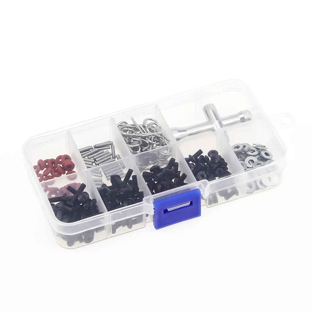 

270pcs/Set of Screws Box Repair Tool Kit for 1/10 HSP RC Car 94123 DIY Accessory